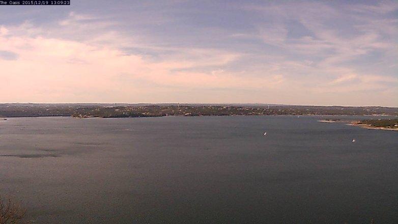 Lake Travis webcam, December 19, 2015 12:15 PM CT