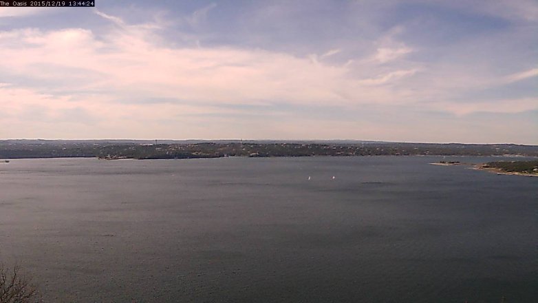Lake Travis webcam, December 19, 2015 12:50 PM CT