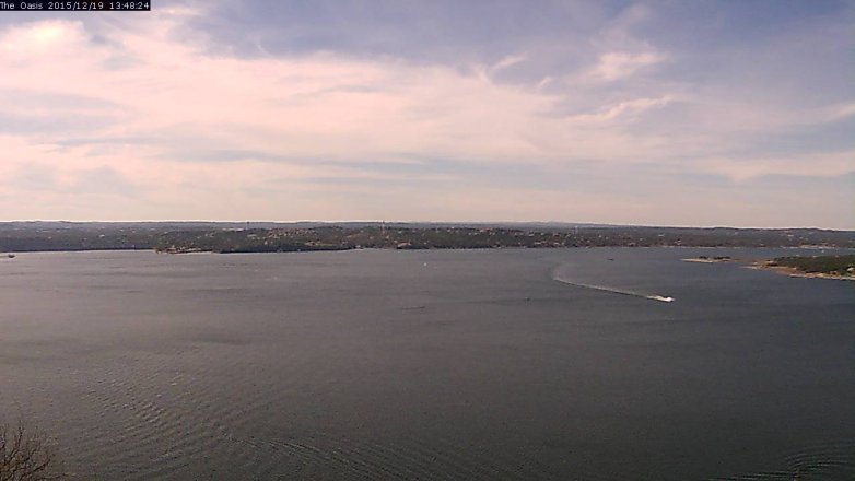 Lake Travis webcam, December 19, 2015 12:55 PM CT