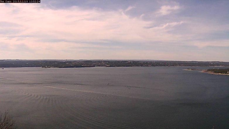 Lake Travis webcam, December 19, 2015 1:00 PM CT