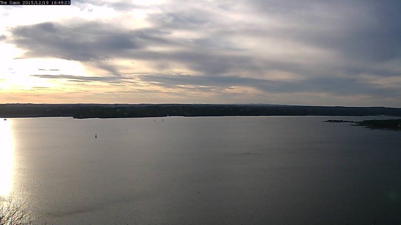 Lake Travis webcam, December 19, 2015 3:55 PM CT