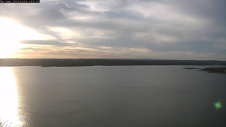 Lake Travis webcam, December 19, 2015 4:05 PM CT