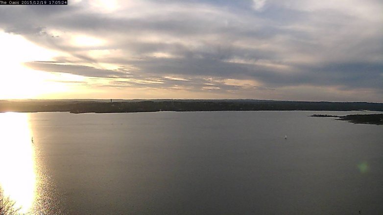 Lake Travis webcam, December 19, 2015 4:10 PM CT