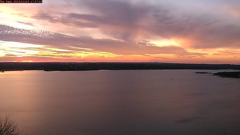 Lake Travis webcam, December 19, 2015 4:45 PM CT