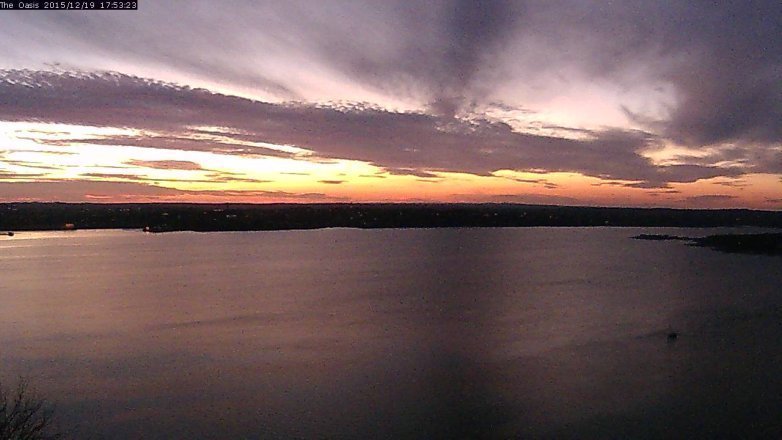 Lake Travis webcam, December 19, 2015 5:00 PM CT