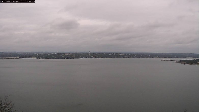 Lake Travis webcam, December 20, 2015 10:35 AM CT