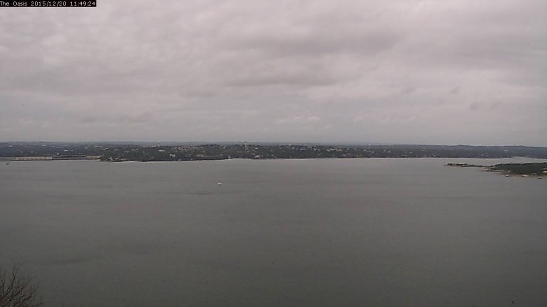 Lake Travis webcam, December 20, 2015 10:55 AM CT