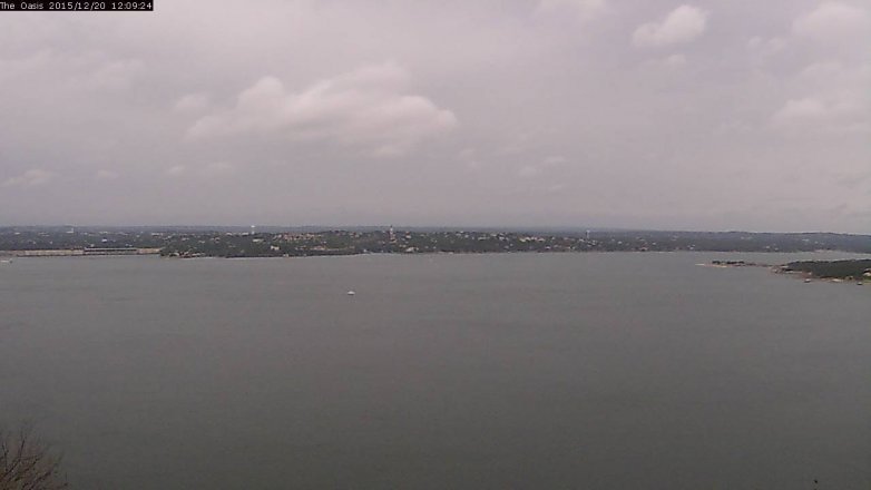 Lake Travis webcam, December 20, 2015 11:15 AM CT