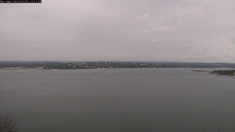Lake Travis webcam, December 20, 2015 11:25 AM CT