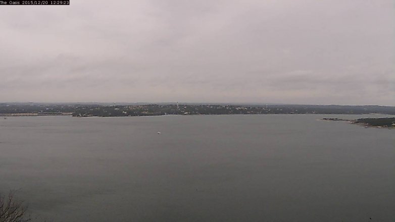 Lake Travis webcam, December 20, 2015 11:35 AM CT