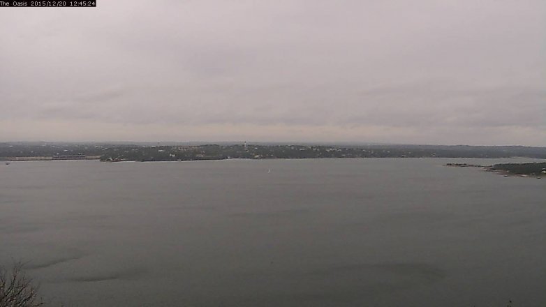 Lake Travis webcam, December 20, 2015 11:50 AM CT