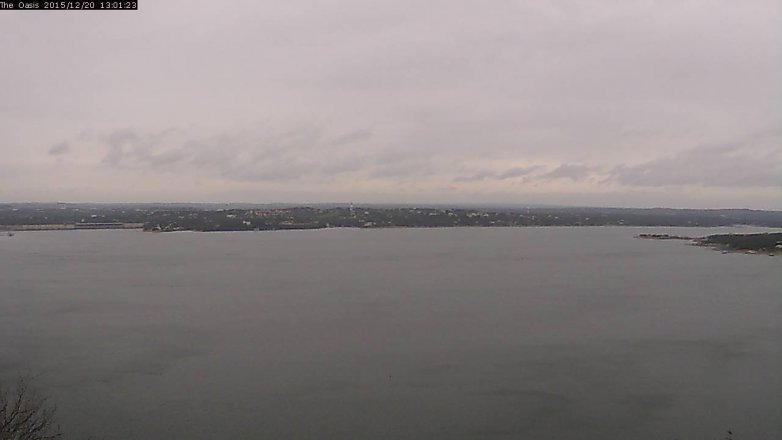 Lake Travis webcam, December 20, 2015 12:10 PM CT