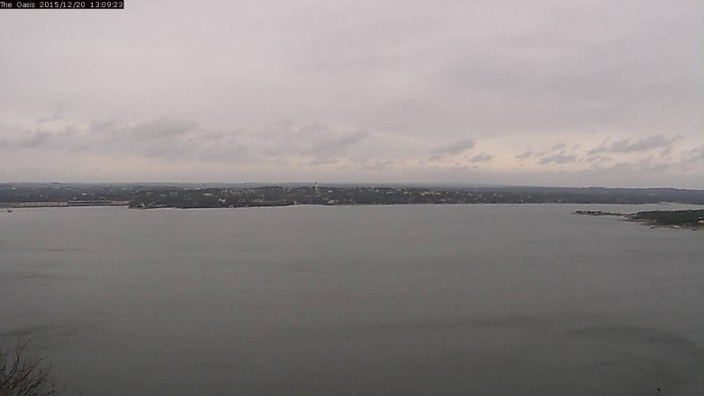Lake Travis webcam, December 20, 2015 12:15 PM CT