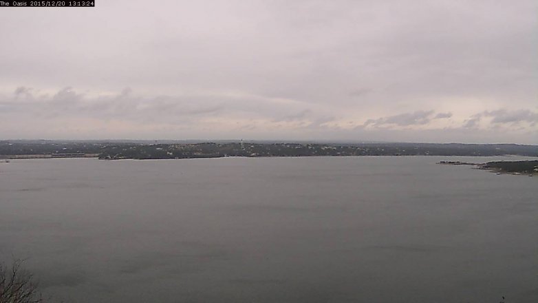 Lake Travis webcam, December 20, 2015 12:20 PM CT