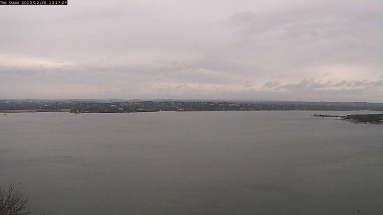 Lake Travis webcam, December 20, 2015 12:25 PM CT