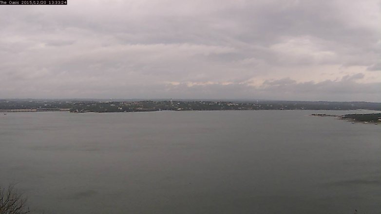 Lake Travis webcam, December 20, 2015 12:40 PM CT
