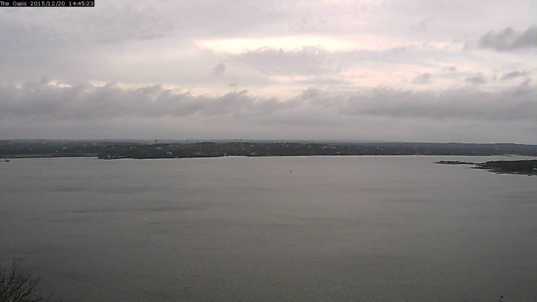 Lake Travis webcam, December 20, 2015 1:50 PM CT