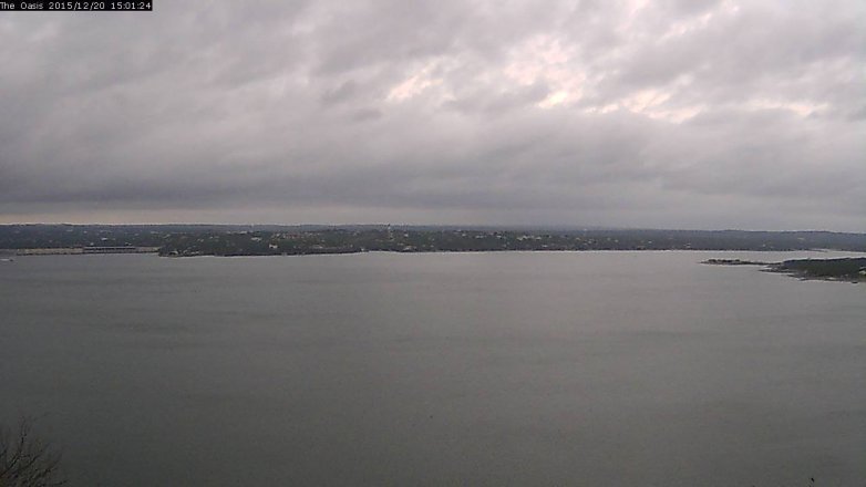 Lake Travis webcam, December 20, 2015 2:05 PM CT