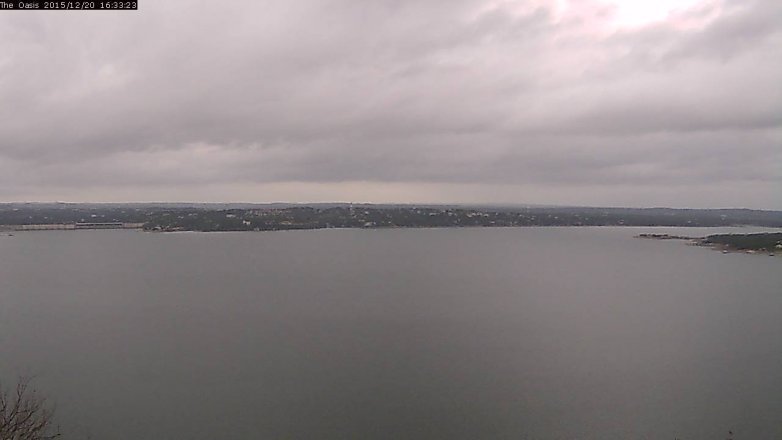 Lake Travis webcam, December 20, 2015 3:40 PM CT