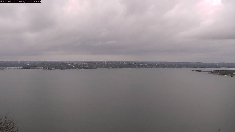 Lake Travis webcam, December 20, 2015 3:55 PM CT