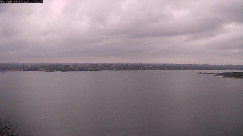 Lake Travis webcam, December 20, 2015 4:30 PM CT