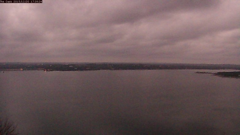 Lake Travis webcam, December 20, 2015 4:45 PM CT