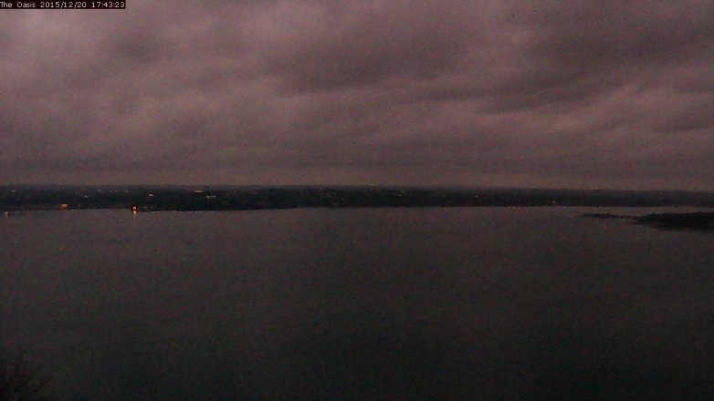 Lake Travis webcam, December 20, 2015 4:50 PM CT