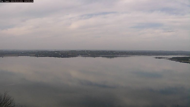 Lake Travis webcam, December 21, 2015 9:05 AM CT