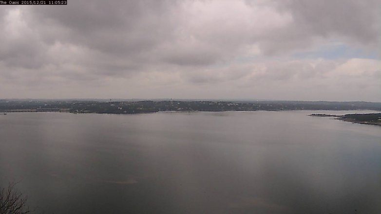 Lake Travis webcam, December 21, 2015 10:10 AM CT