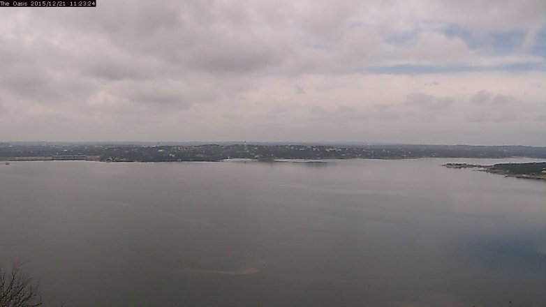 Lake Travis webcam, December 21, 2015 10:30 AM CT