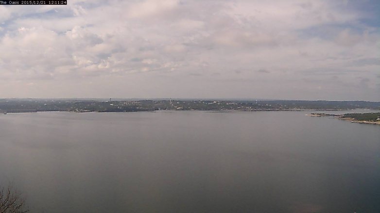 Lake Travis webcam, December 21, 2015 11:20 AM CT