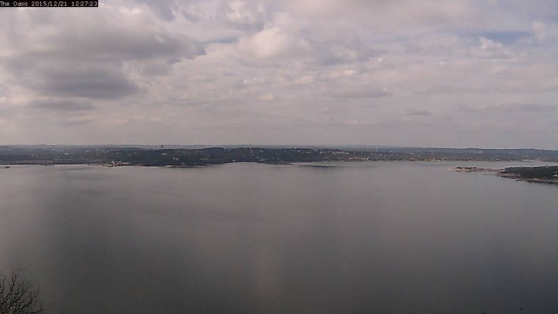 Lake Travis webcam, December 21, 2015 11:35 AM CT