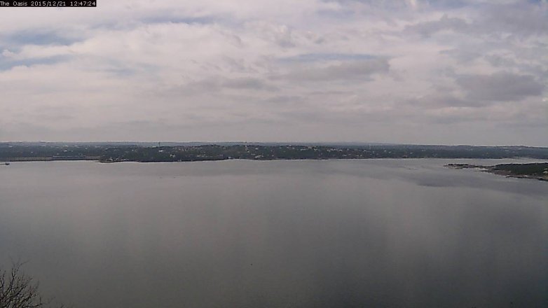 Lake Travis webcam, December 21, 2015 11:55 AM CT