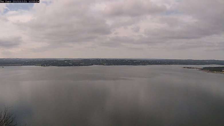 Lake Travis webcam, December 21, 2015 12:00 PM CT