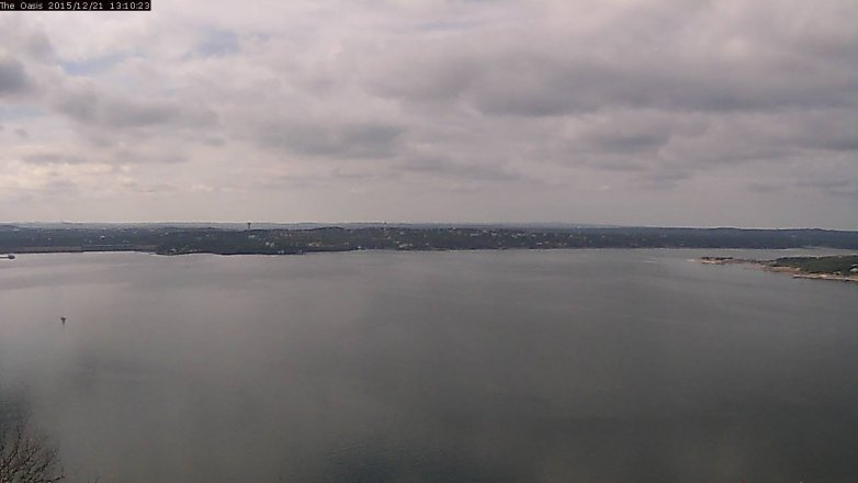 Lake Travis webcam, December 21, 2015 12:15 PM CT