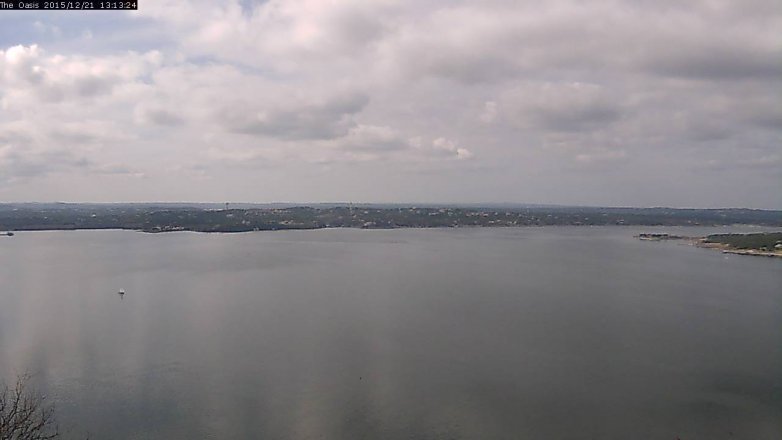 Lake Travis webcam, December 21, 2015 12:20 PM CT
