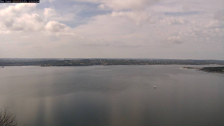 Lake Travis webcam, December 21, 2015 12:30 PM CT