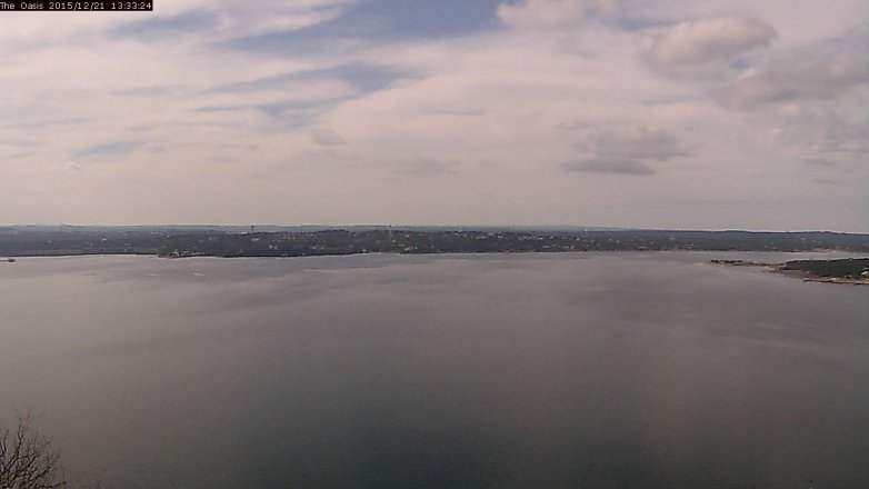 Lake Travis webcam, December 21, 2015 12:40 PM CT