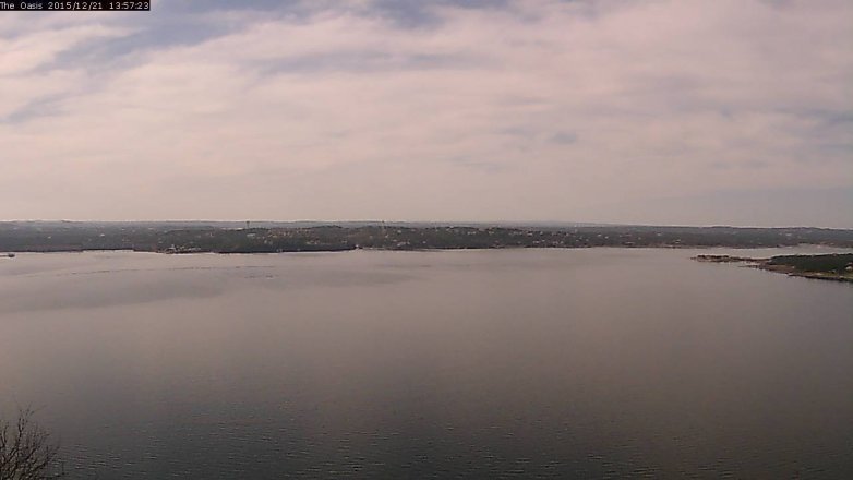 Lake Travis webcam, December 21, 2015 1:05 PM CT