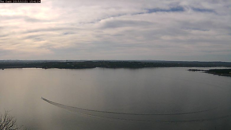 Lake Travis webcam, December 21, 2015 2:50 PM CT
