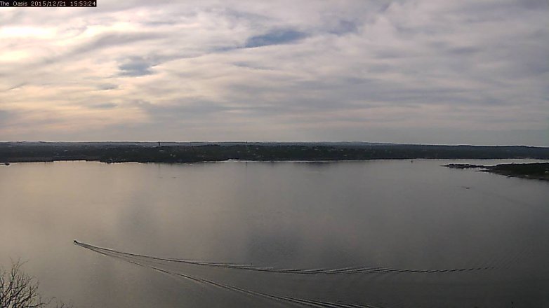 Lake Travis webcam, December 21, 2015 3:00 PM CT