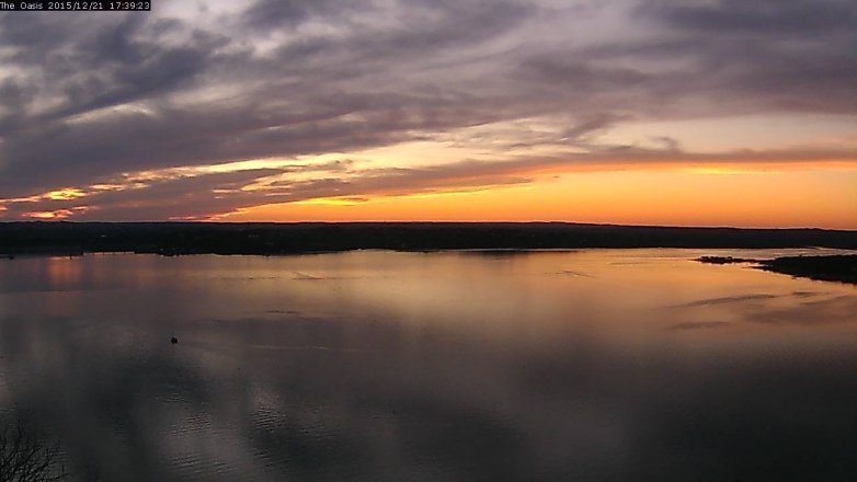 Lake Travis webcam, December 21, 2015 4:45 PM CT