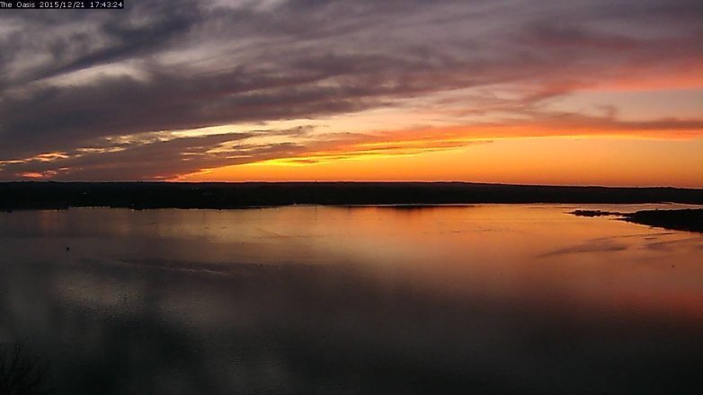 Lake Travis webcam, December 21, 2015 4:50 PM CT