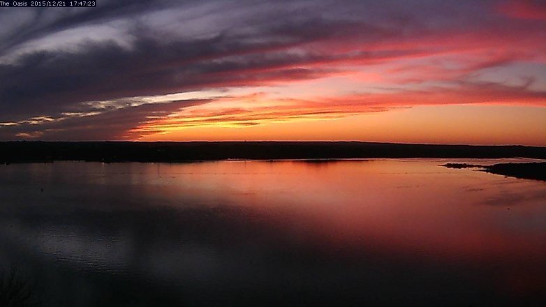 Lake Travis webcam, December 21, 2015 4:55 PM CT