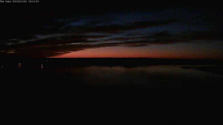Lake Travis webcam, December 21, 2015 5:20 PM CT