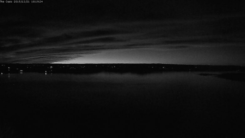 Lake Travis webcam, December 21, 2015 5:25 PM CT