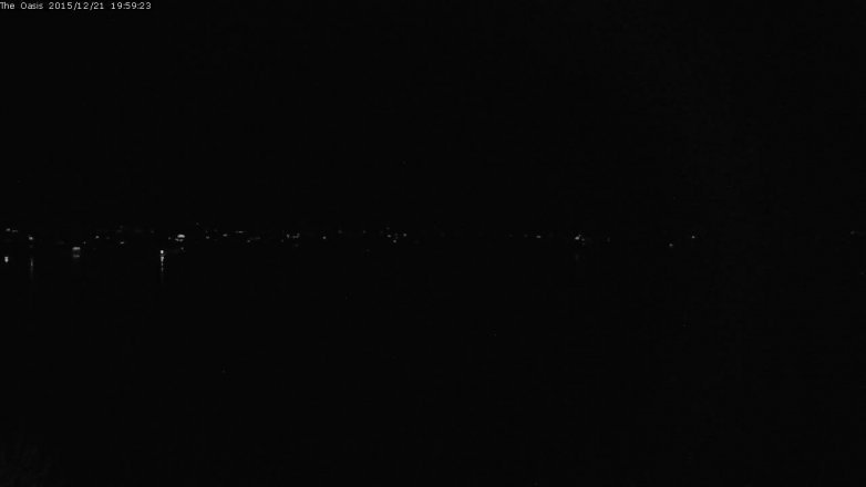 Lake Travis webcam, December 21, 2015 7:05 PM CT