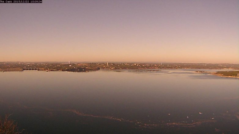 Lake Travis webcam, December 22, 2015 9:15 AM CT