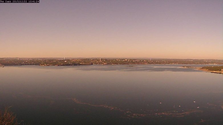 Lake Travis webcam, December 22, 2015 9:50 AM CT