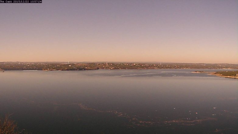 Lake Travis webcam, December 22, 2015 10:05 AM CT